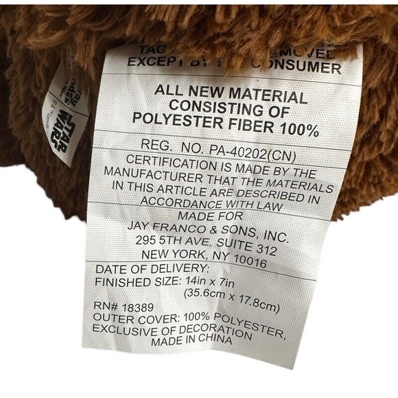 Disney Star Wars Hideaway Friends Chewbacca Plush Stuffed Animal Pillow 12" - Picture 7 of 8